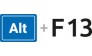 ALT+F13